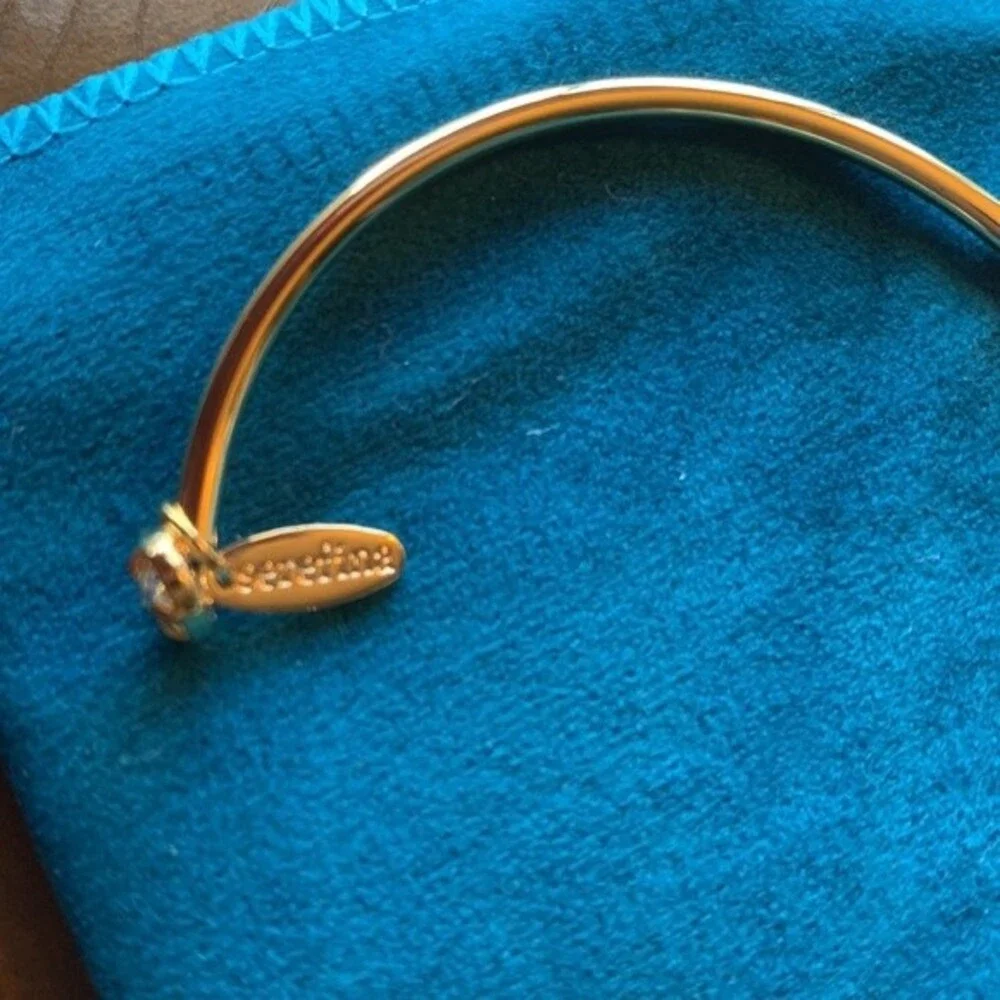 Serefina gold crystal bangle/cuff bracelet